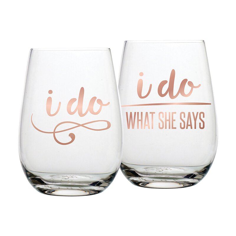 Jumbo Stemless Wine Glass - Bestie - Slant Collections